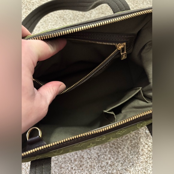 AUTHENTIC Vintage 2002 Louis Vuitton Mini Lin Josephine PM Green Monogram Bag - Picture 12 of 16